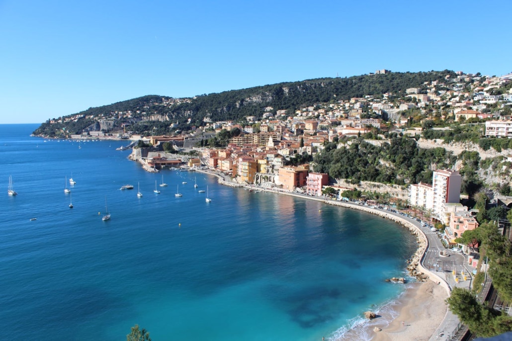 Aerial view of a beautiful coast