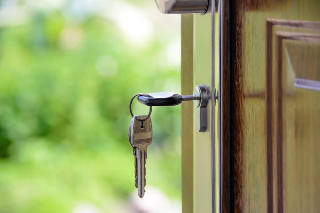 Keys in a doorknob